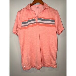 Adidas Mens‎ Polo Logo Medium Golf Performance Stretch Causal Everyday Basic